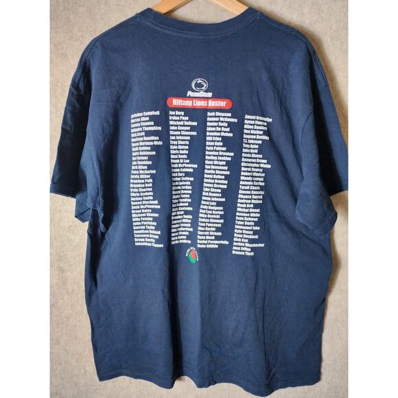 2017 ROSE BOWL + PENN STATE Blue All Players Listed Sequon Barkley T-Shirt SZ XL - Picture 2 of 12